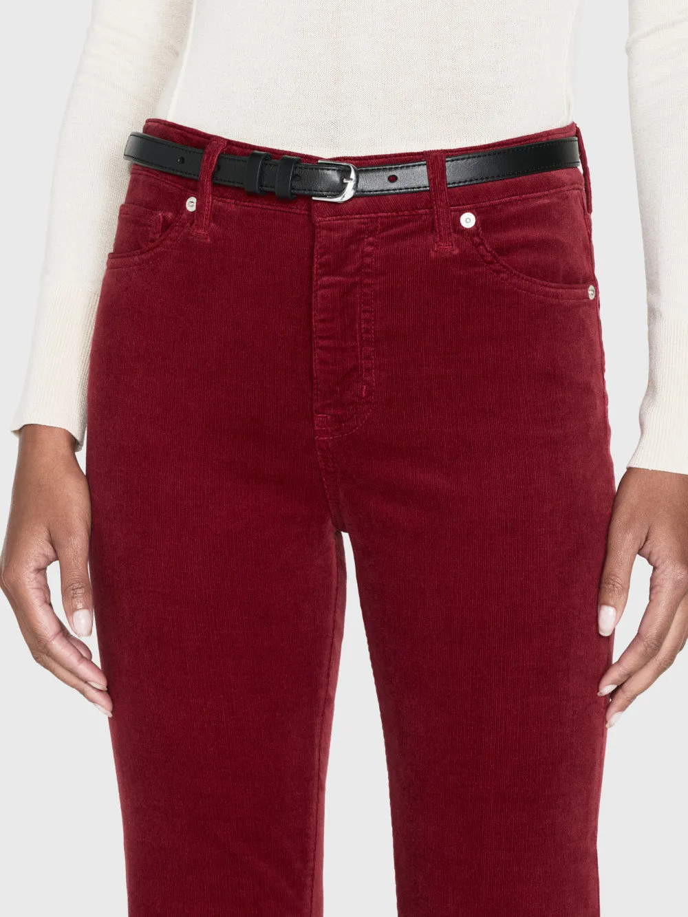 Le Crop Mini Boot Corduroy -- Paprika