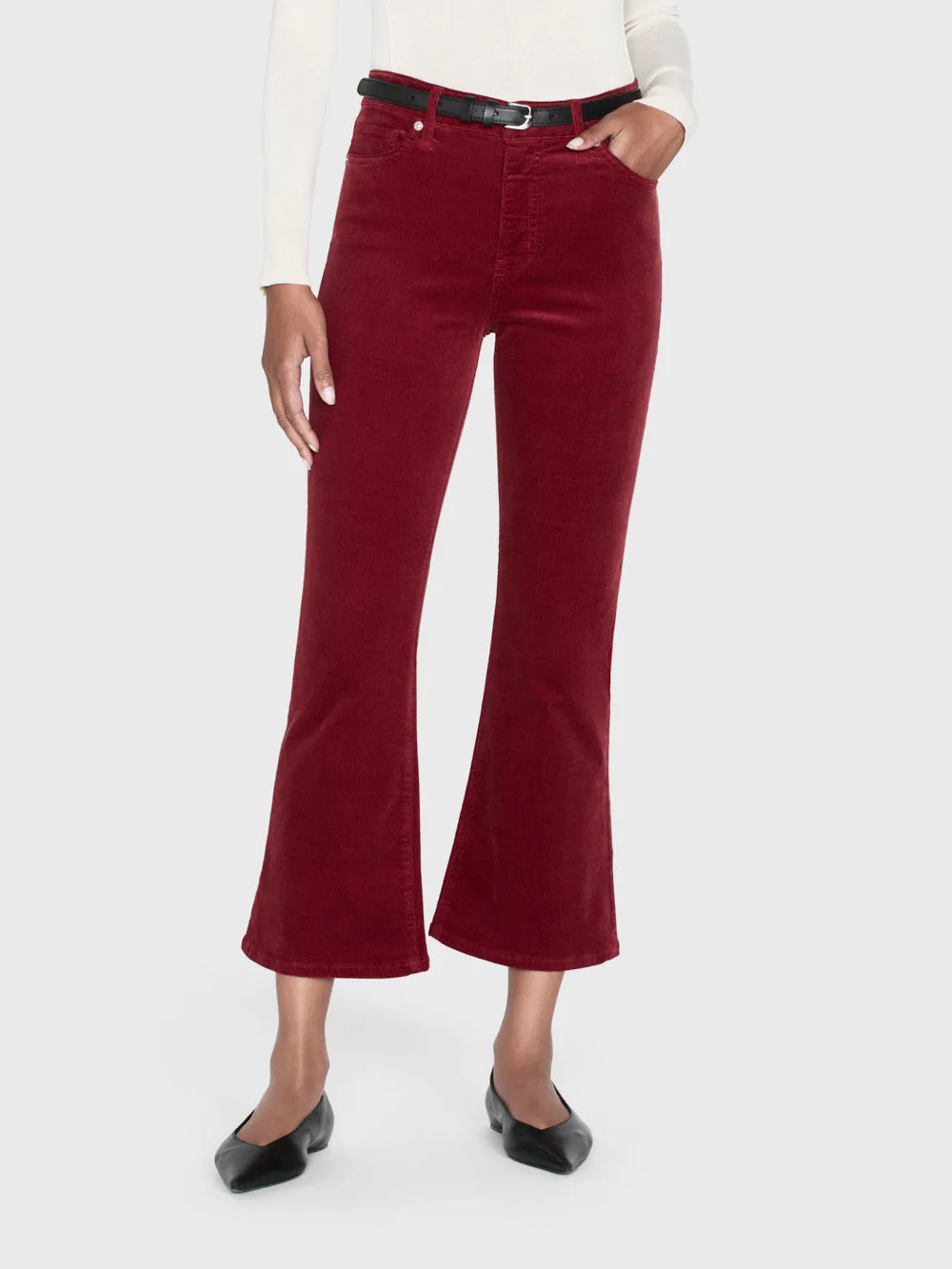 Le Crop Mini Boot Corduroy -- Paprika