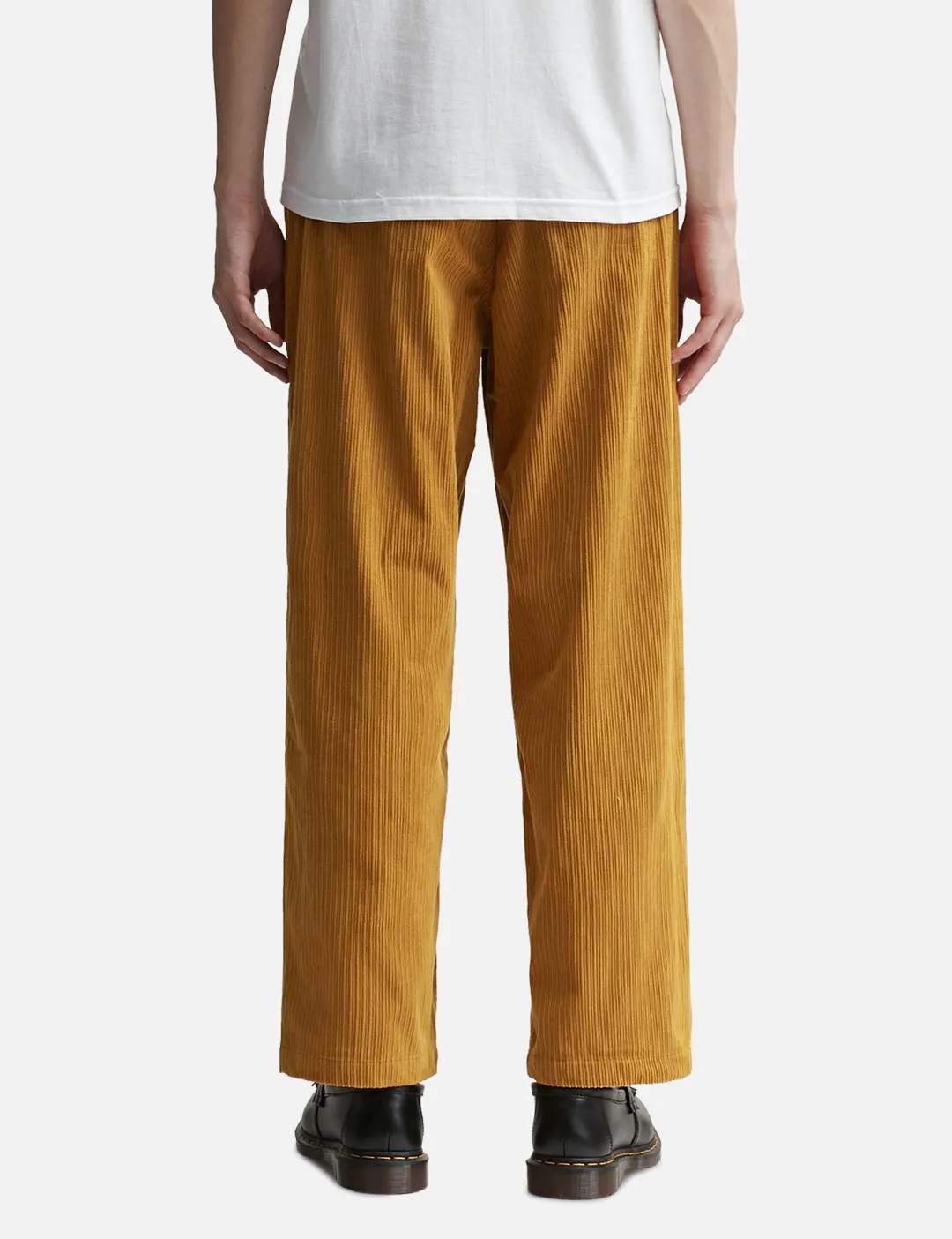 LEVY CORDUROY WIDE PANTS BROWN