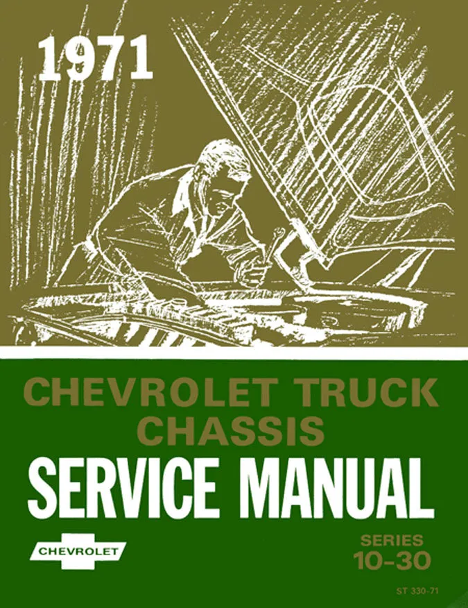 Licensed 1971 Chevy Pickup & Truck Shop Manual & Overhaul Manual