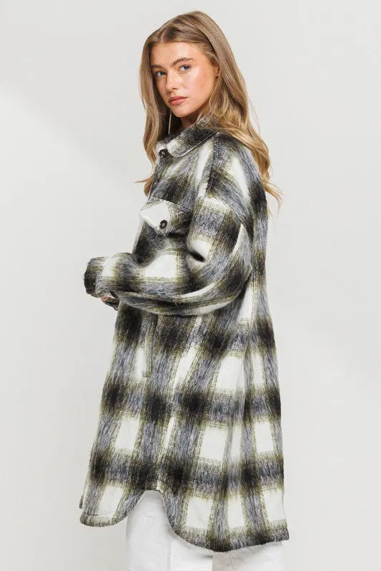 LILY LONG PLAID VINTAGE JACKET