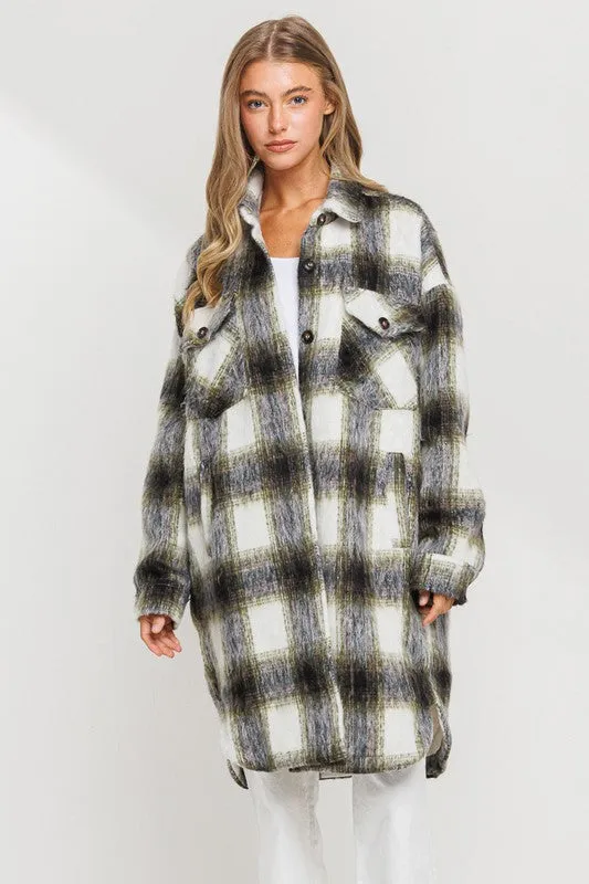 LILY LONG PLAID VINTAGE JACKET