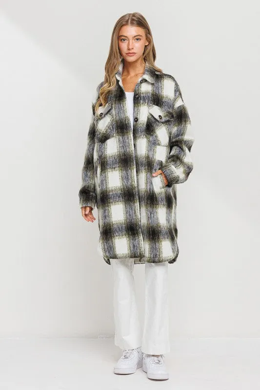 LILY LONG PLAID VINTAGE JACKET