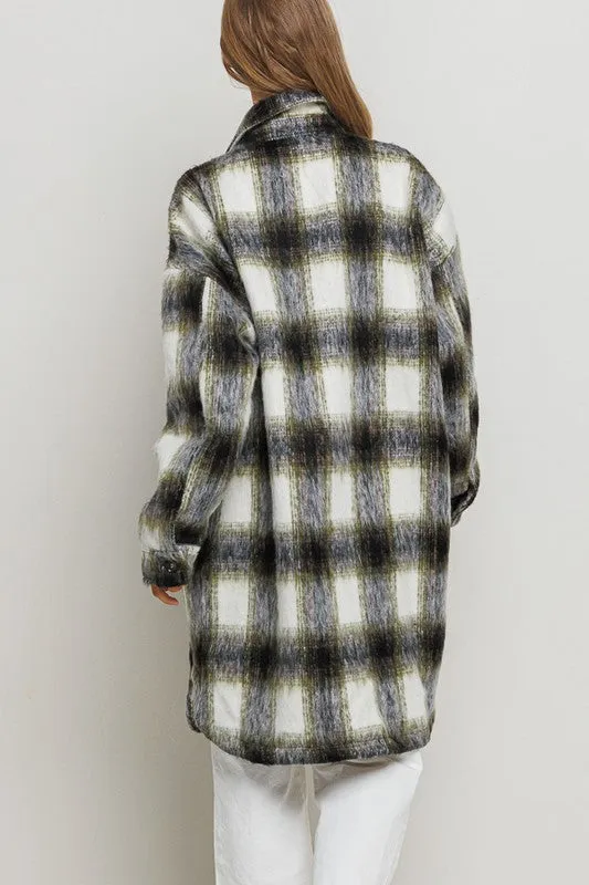 LILY LONG PLAID VINTAGE JACKET