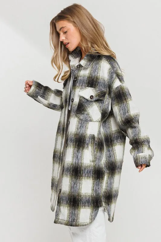 LILY LONG PLAID VINTAGE JACKET