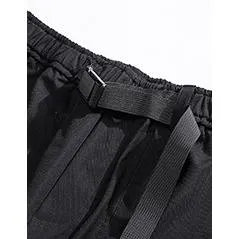 Loose Fit Elasticity Slant Pocket Tapered Cargo Pants