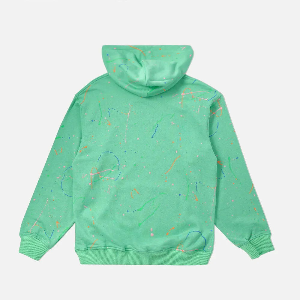 Lost Splattered Hoodie Teal