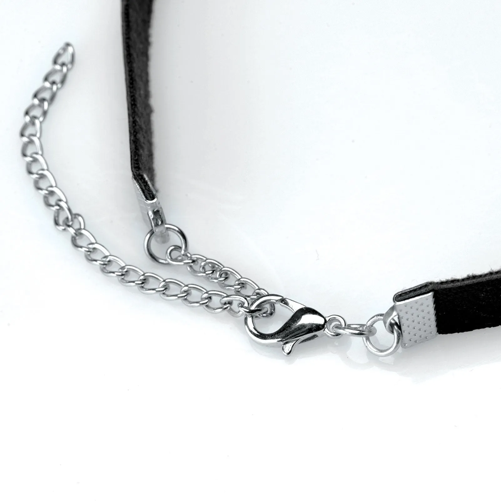 Lush Pet Silver Ring Slim Choker