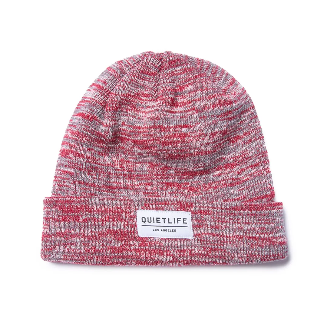 Marled Beanie - Red