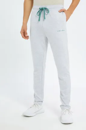 Men Ecru Slim Fit Active Pant