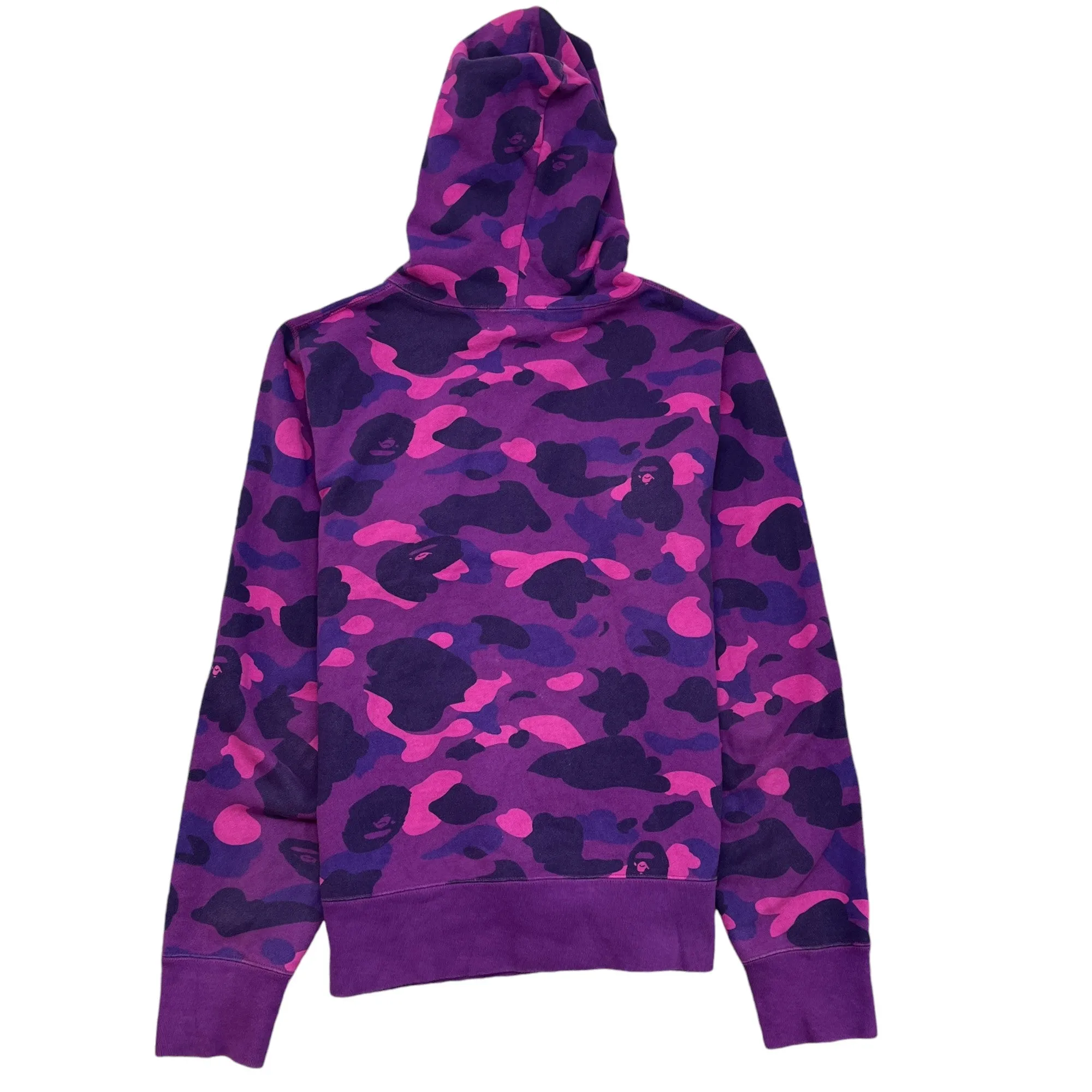 Men's Camoflage Logo Hoodie Purple Size M