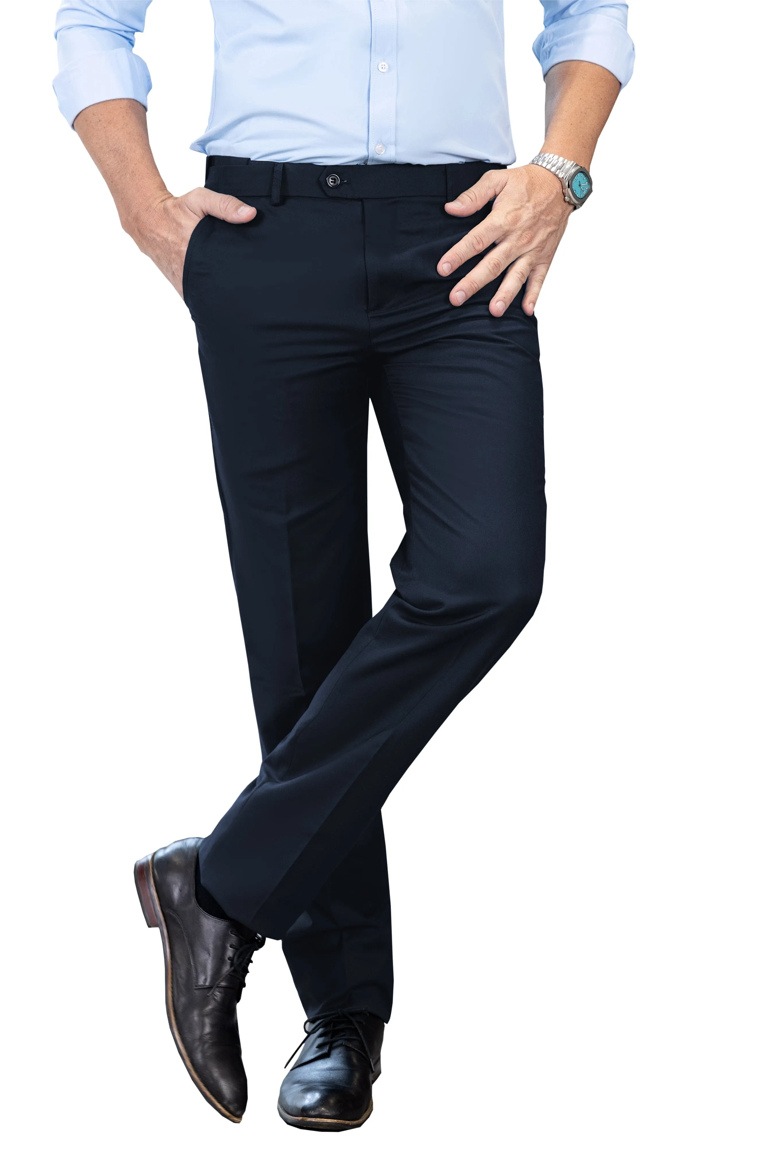 Men‘s Flat Regular All-match Fashion Trousers