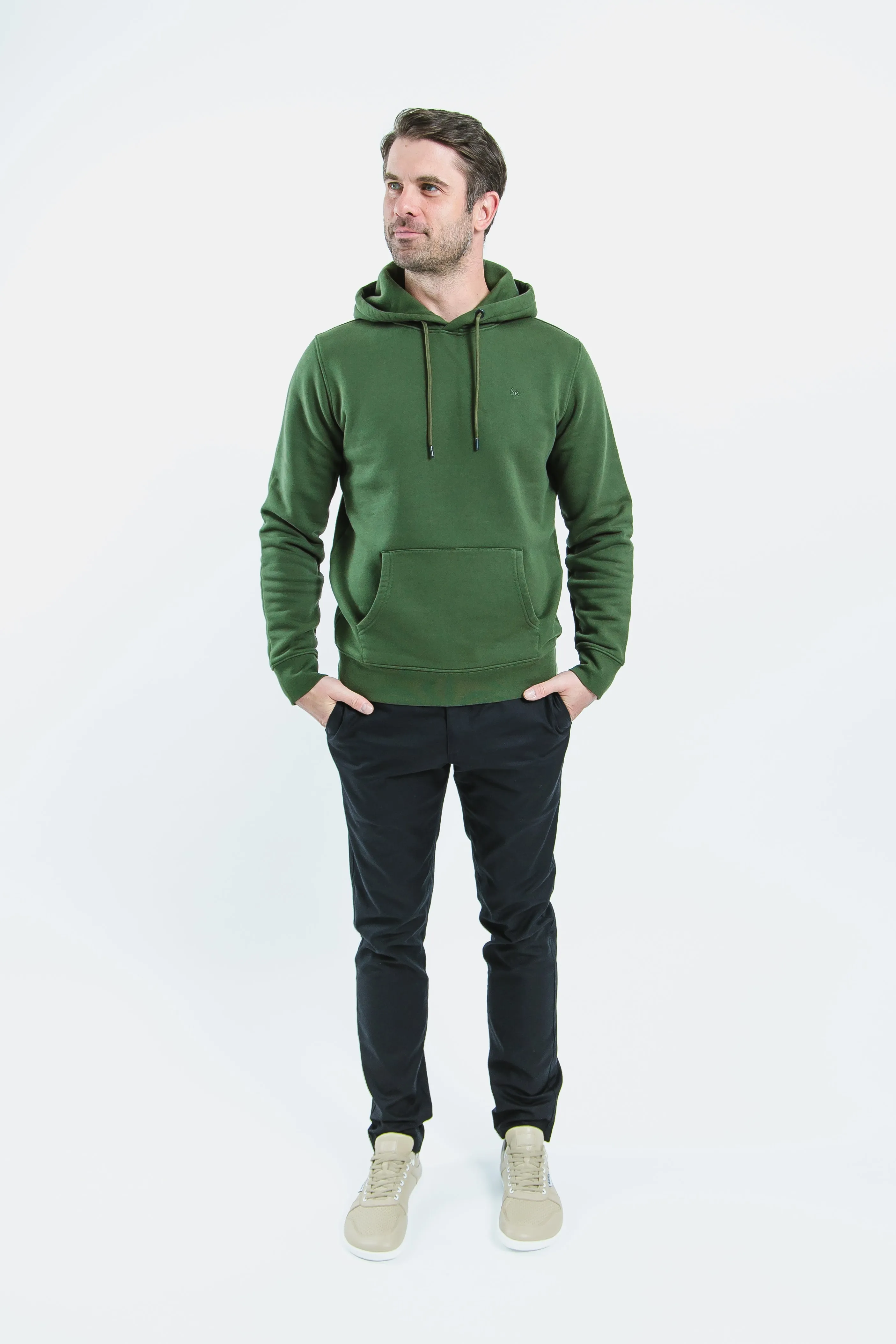 Men’s Hoodie Be Lenka Essentials - Dark Green