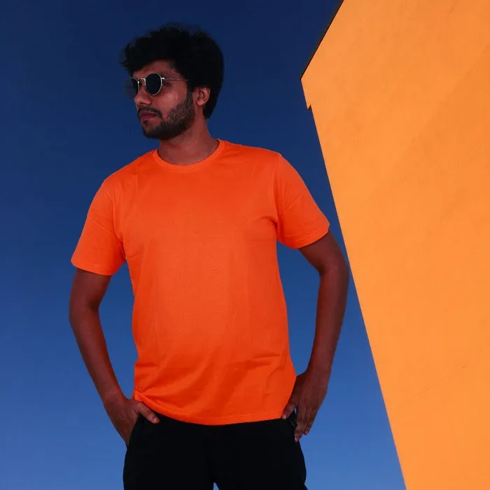 Men's Plain T-Shirt Orange