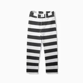 Men's Striped Motorcycle Pants