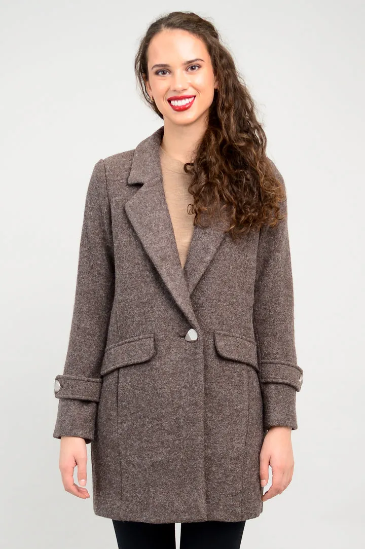 Milan Wool Coat - Mocha