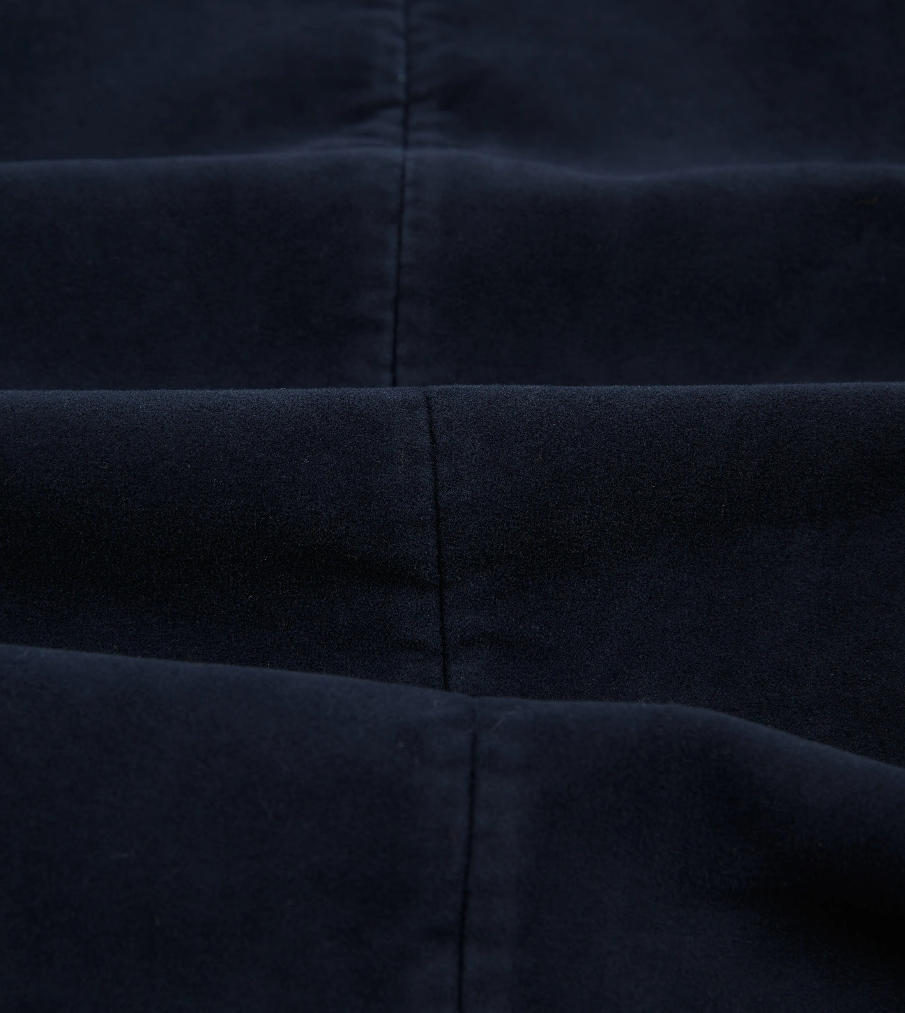 Navy Moleskin Overcoat