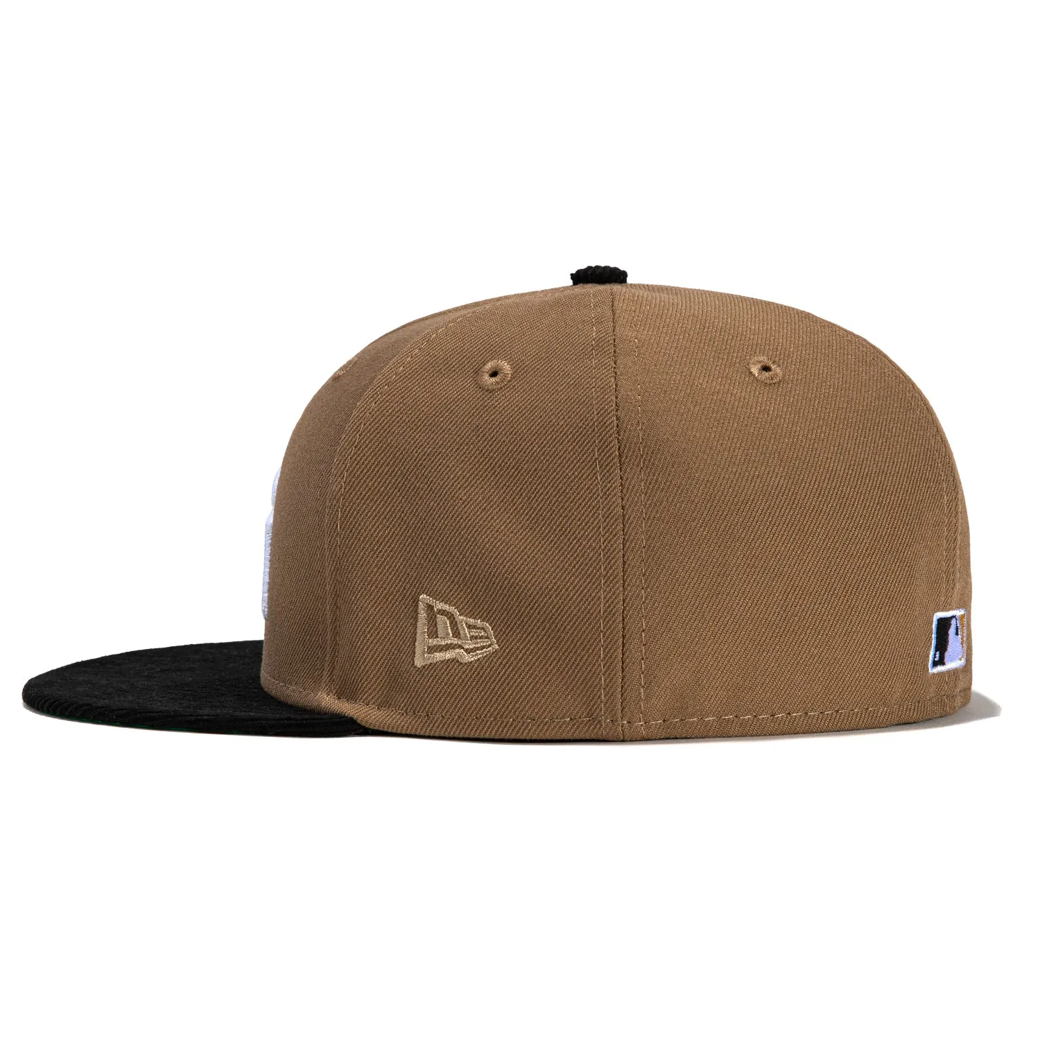 New Era 59Fifty Cord Visor Los Angeles Angels 40th Anniversary Patch Hat - Khaki, Black