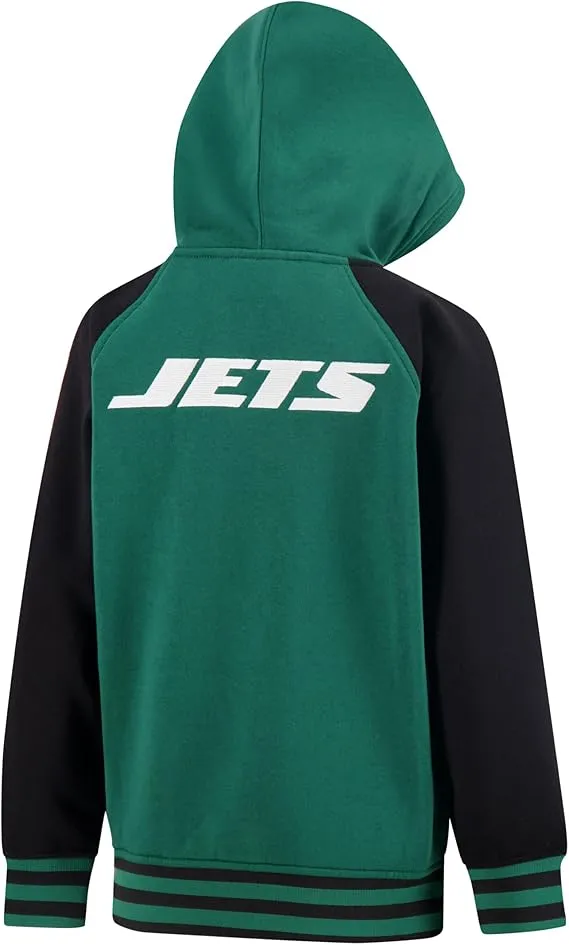 NFL Official Boy's Super Soft Full Zip Varsity Hoodie Sweatshirt|New York Jets