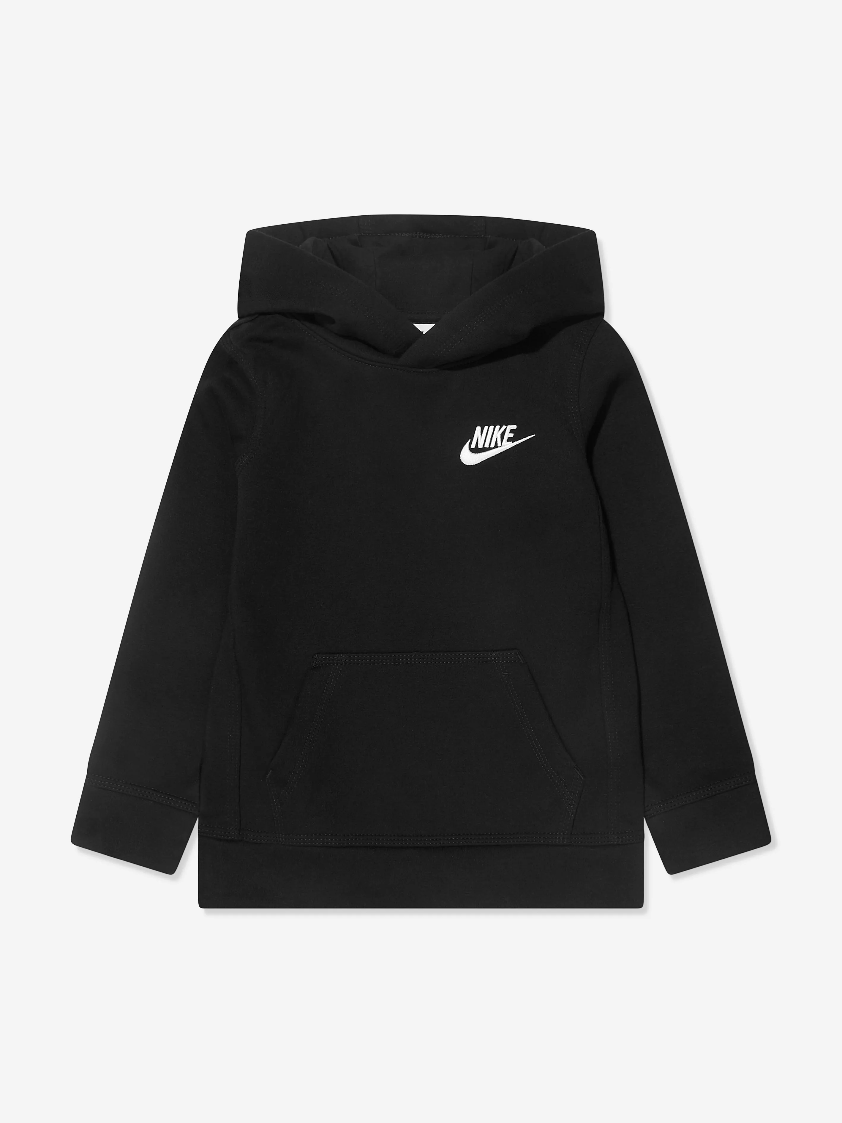 Nike Boys Club Fleece PO Hoodie in Black