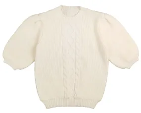 Noma Ivory Chunky Puff Sleeve Sweater