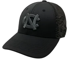 North Carolina Tar Heels TOW Black Mesh Stretch Fit Fitted Hat Cap (One Fit)