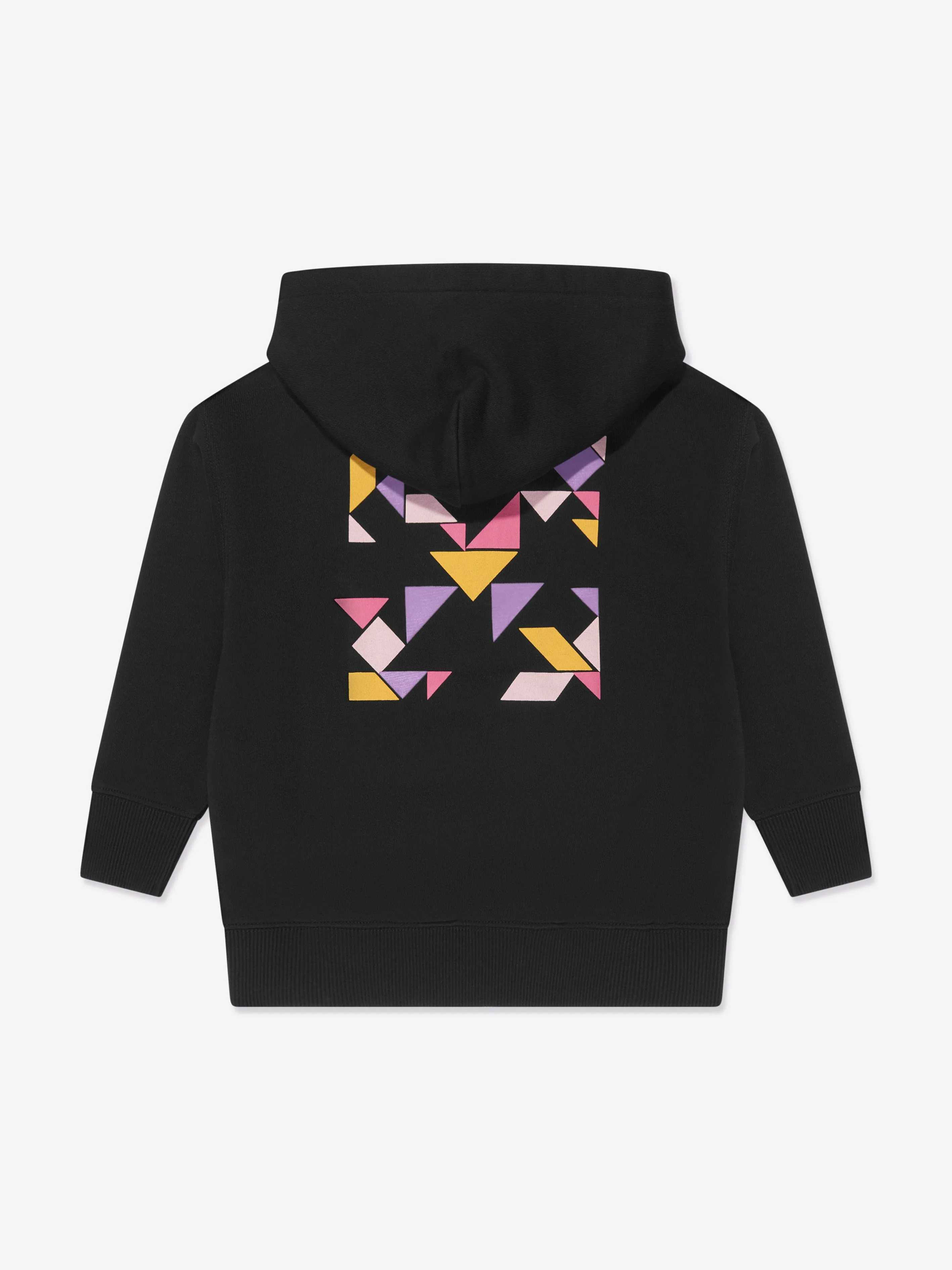 Off-White Girls Arrow Geometric Hoodie in Black