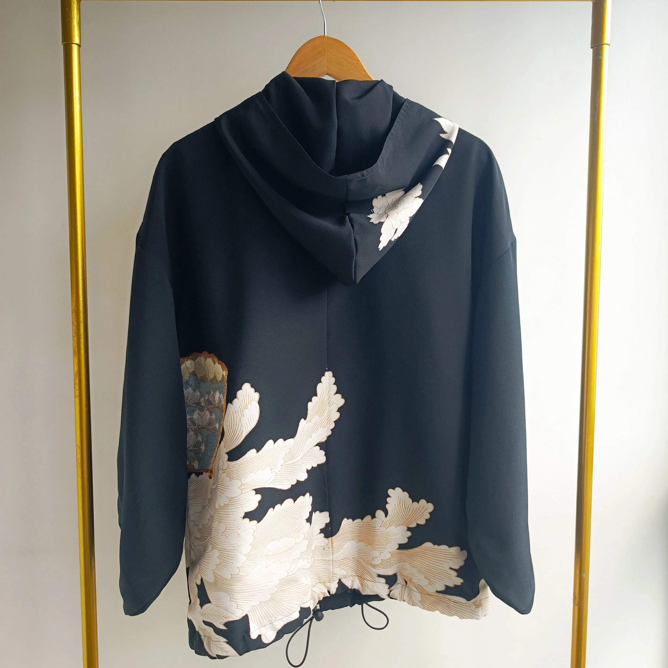 On-Hand Premium Item: Flower and Geisha Black Hoodie (POH001)