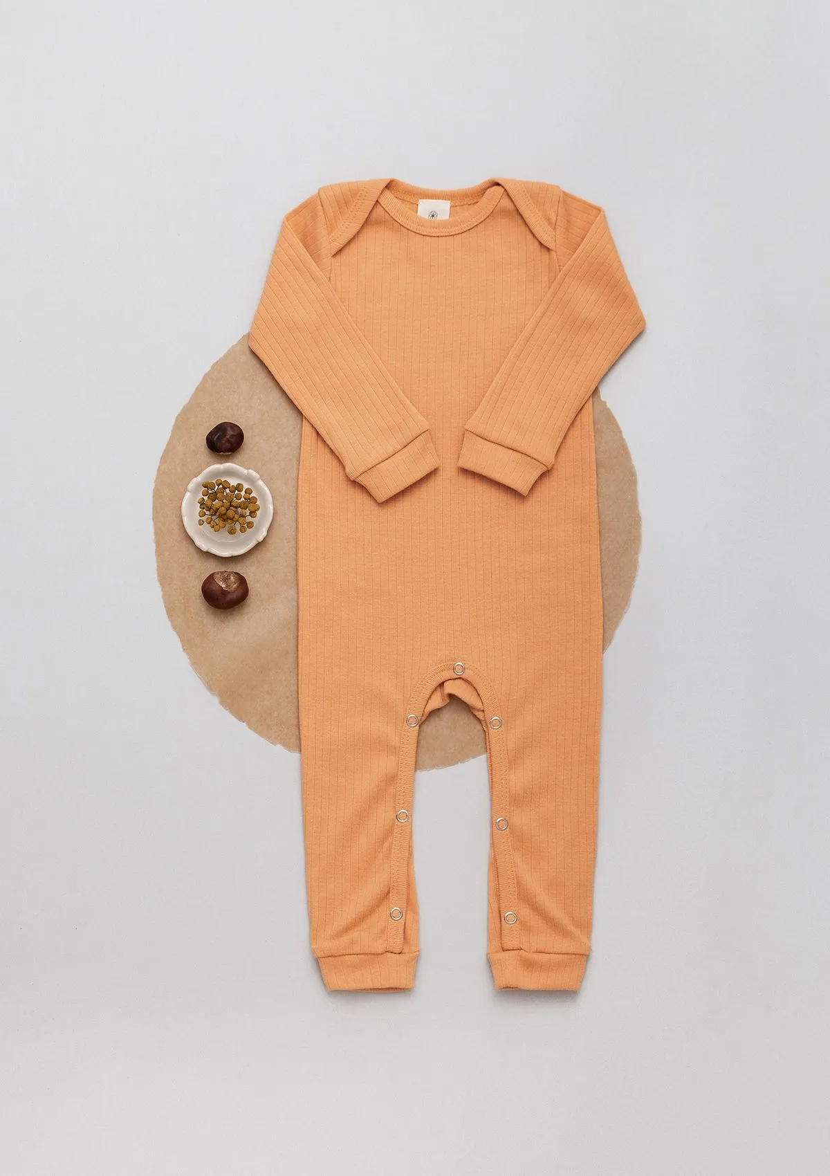 Overall play-suit long sleeve Play of Colors Ochre