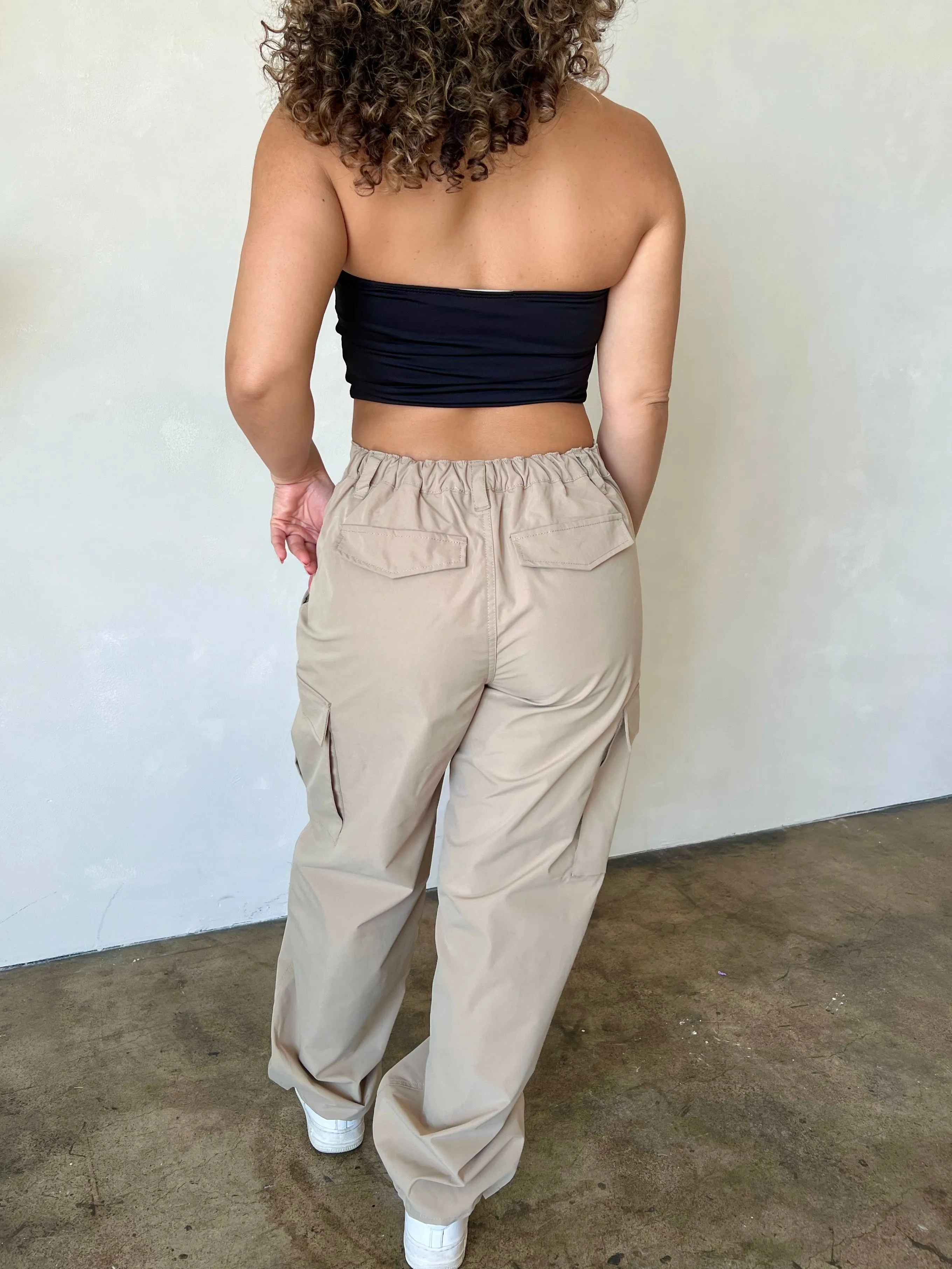 Paige Cargo Pants (Khaki)