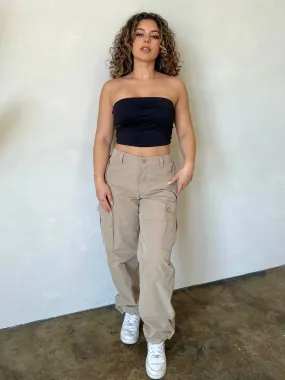 Paige Cargo Pants (Khaki)