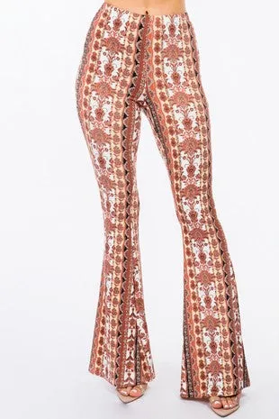 Palazzo Pants - Boho Rust