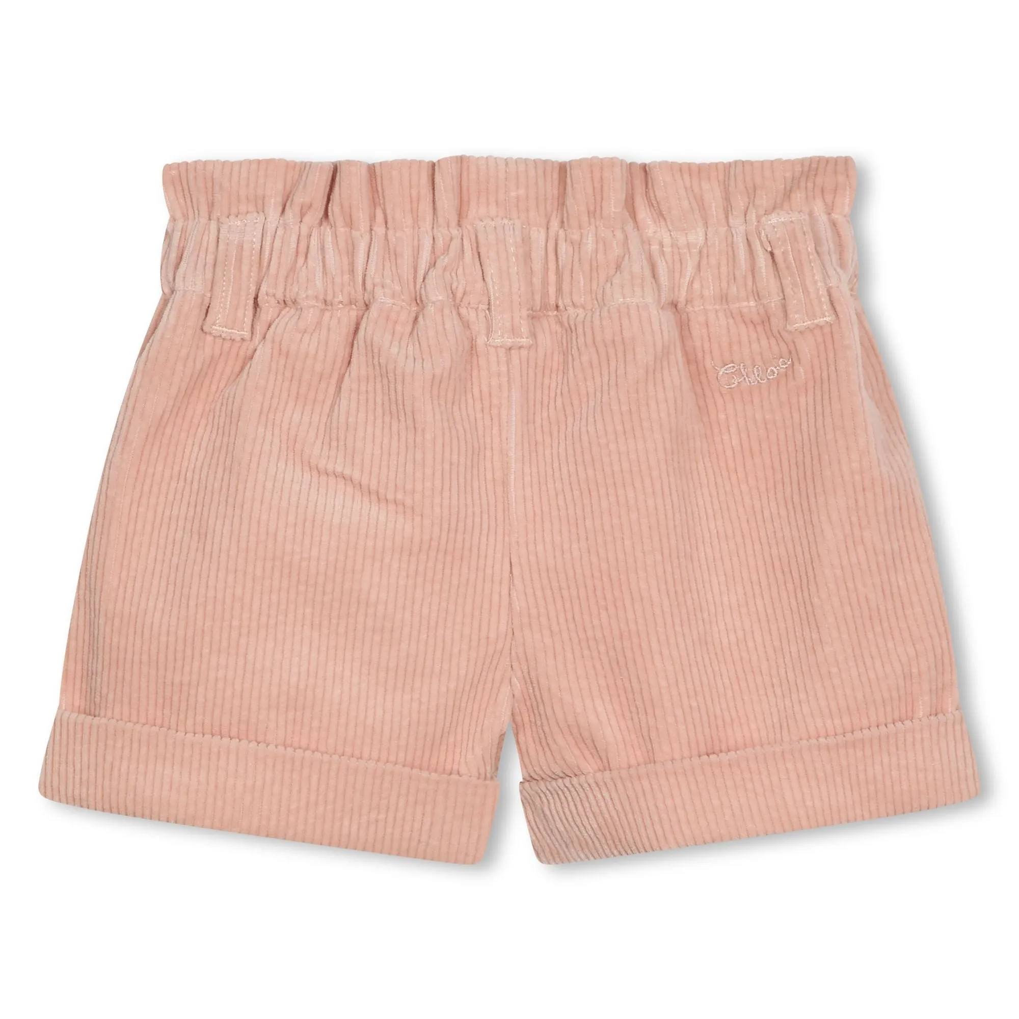 Pale Pink Corduroy Shorts