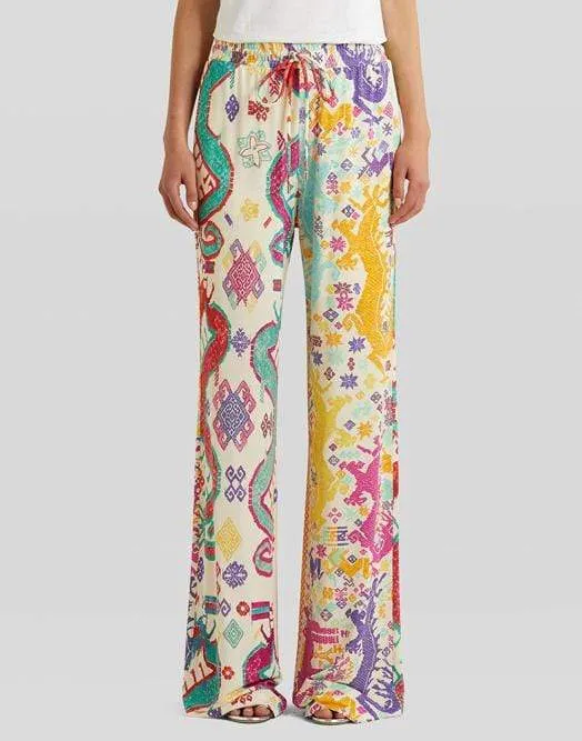 Patmos Printed Jersey Palazzo Pants