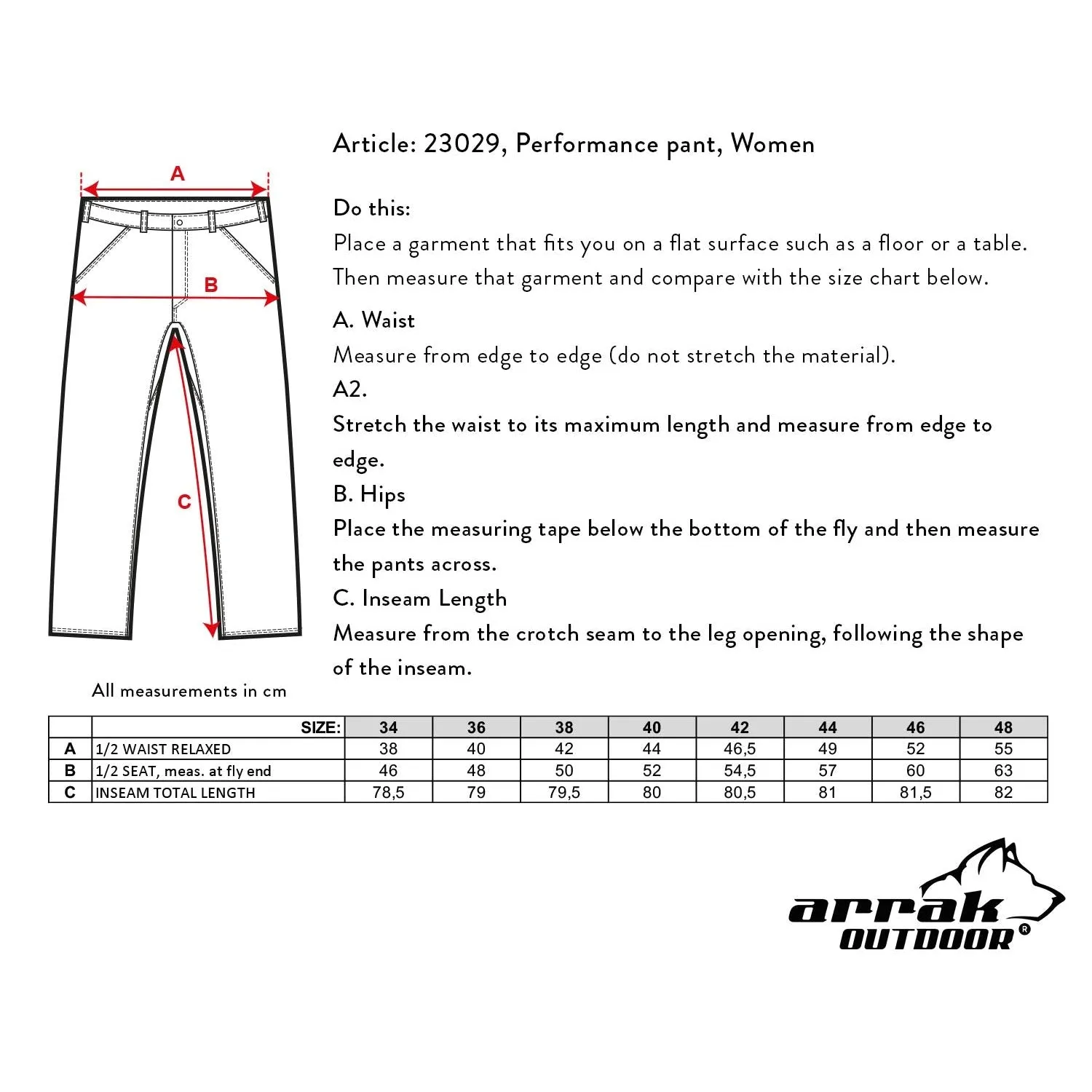 Performance Pants Lady (Gray)