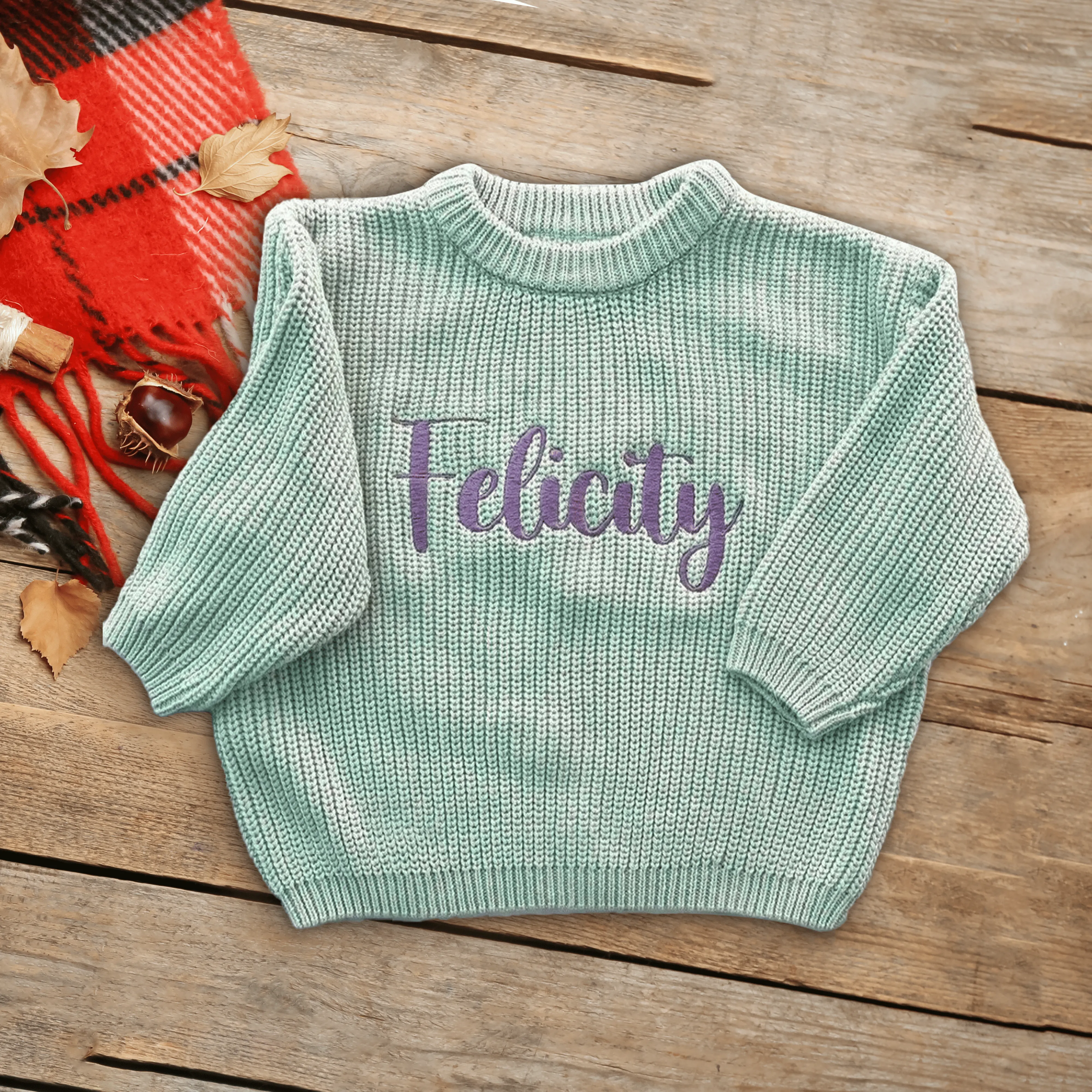 Personalized Baby Sweater With Name, Baby Shower gift, Personalized Toddler Knit Sweater KS02