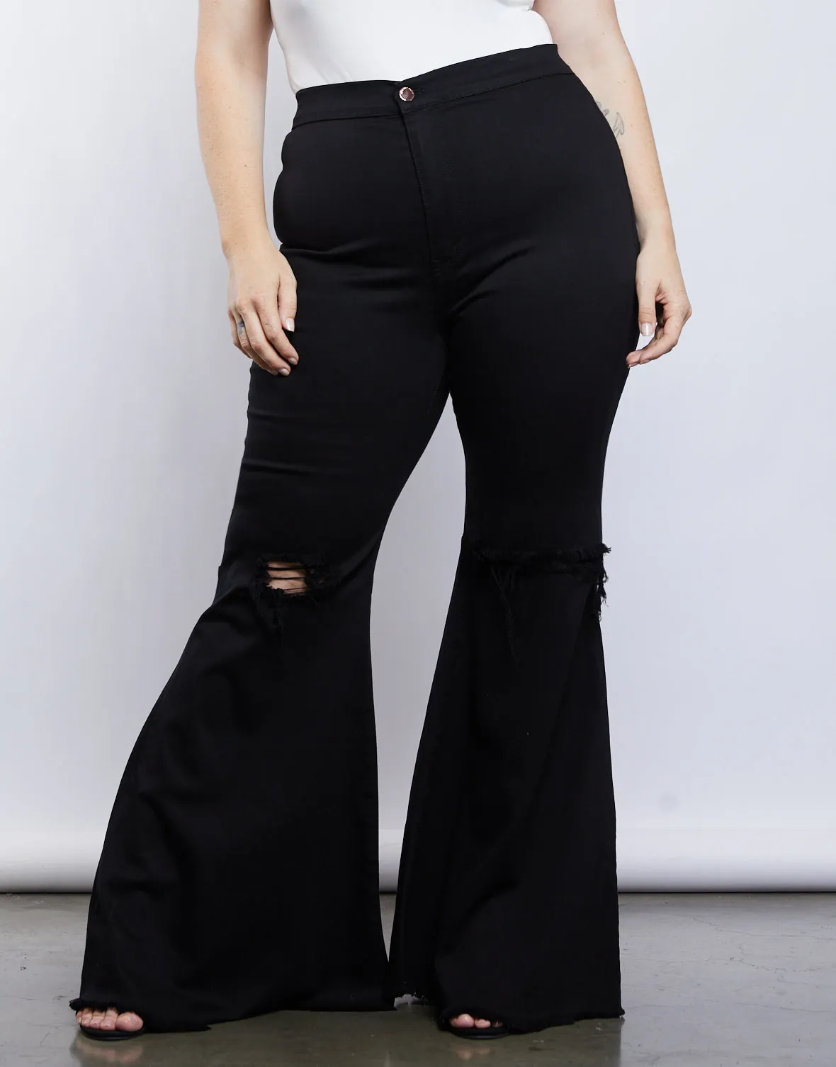 Plus Size Super Flared Jeans