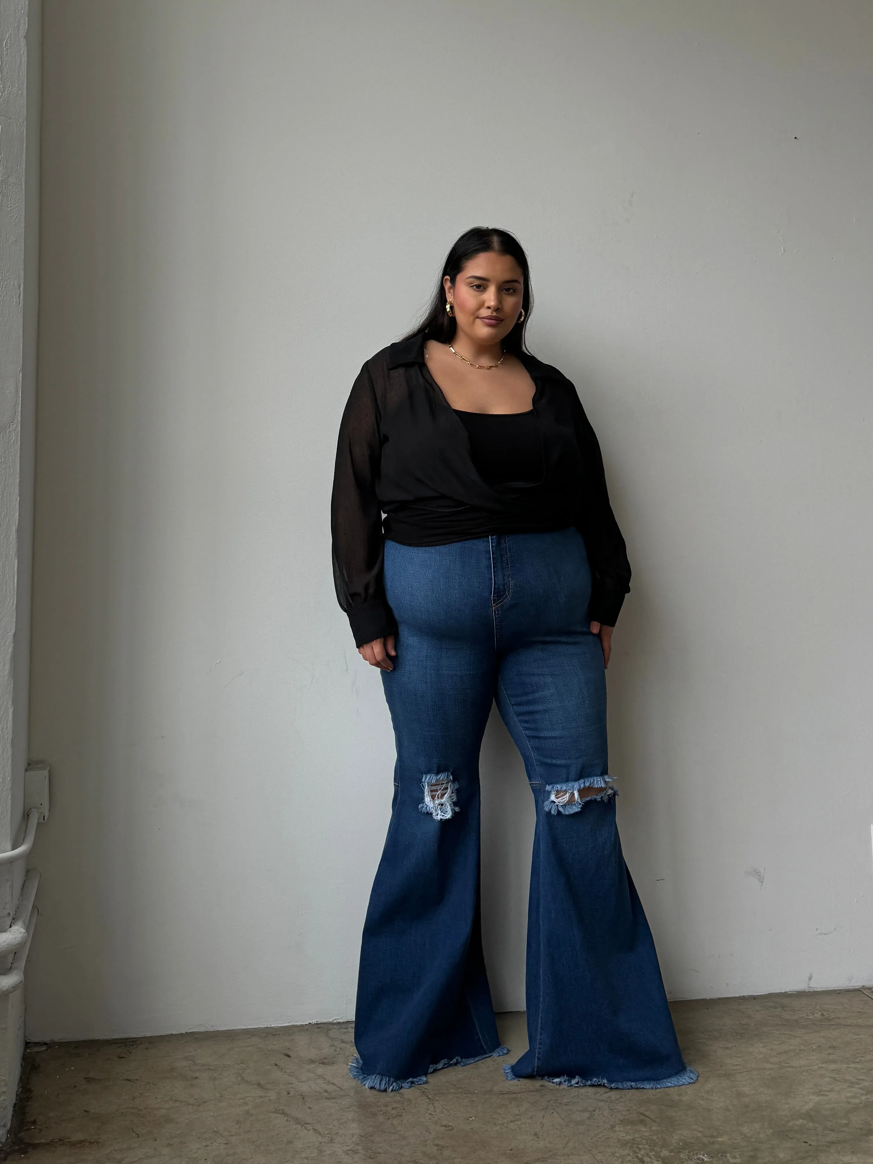 Plus Size Super Flared Jeans