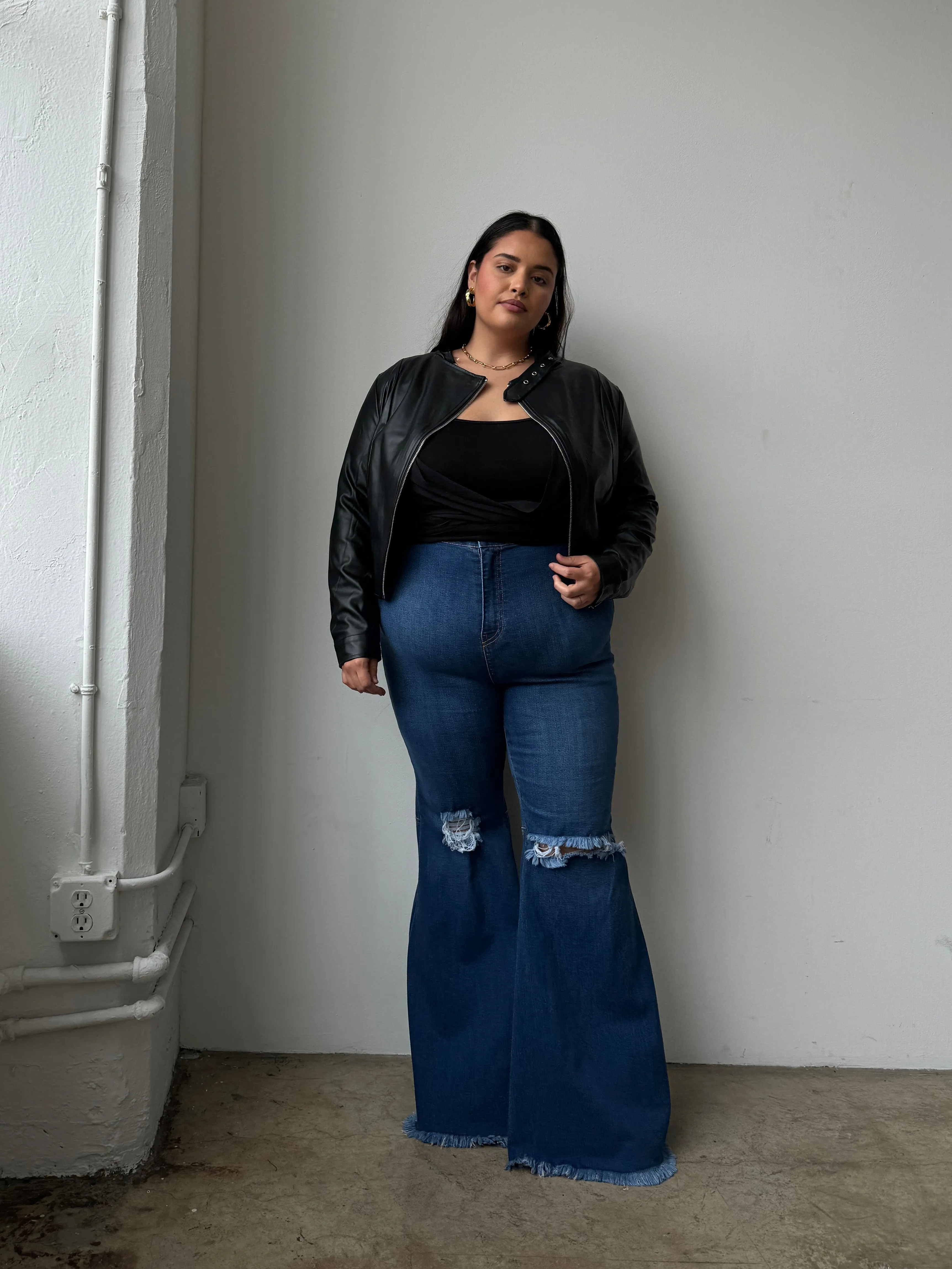 Plus Size Super Flared Jeans