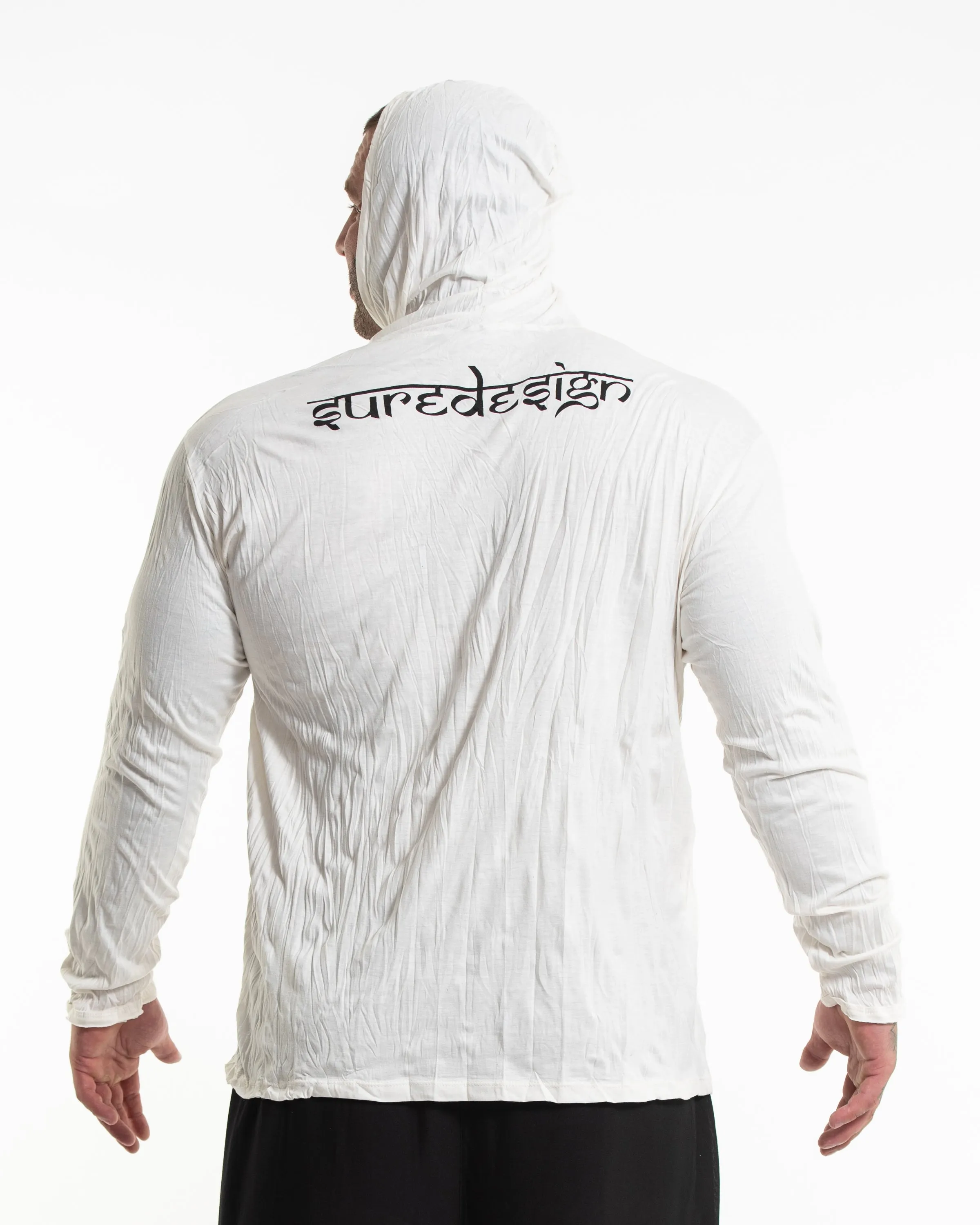 Plus Size Unisex Magic Mushroom Hoodie in White