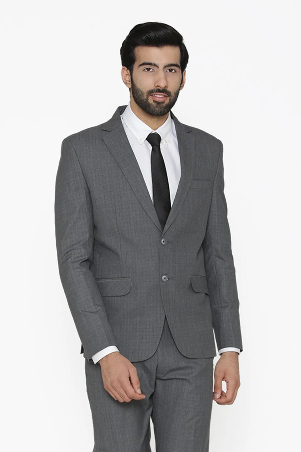 Poly Cotton Grey Blazer