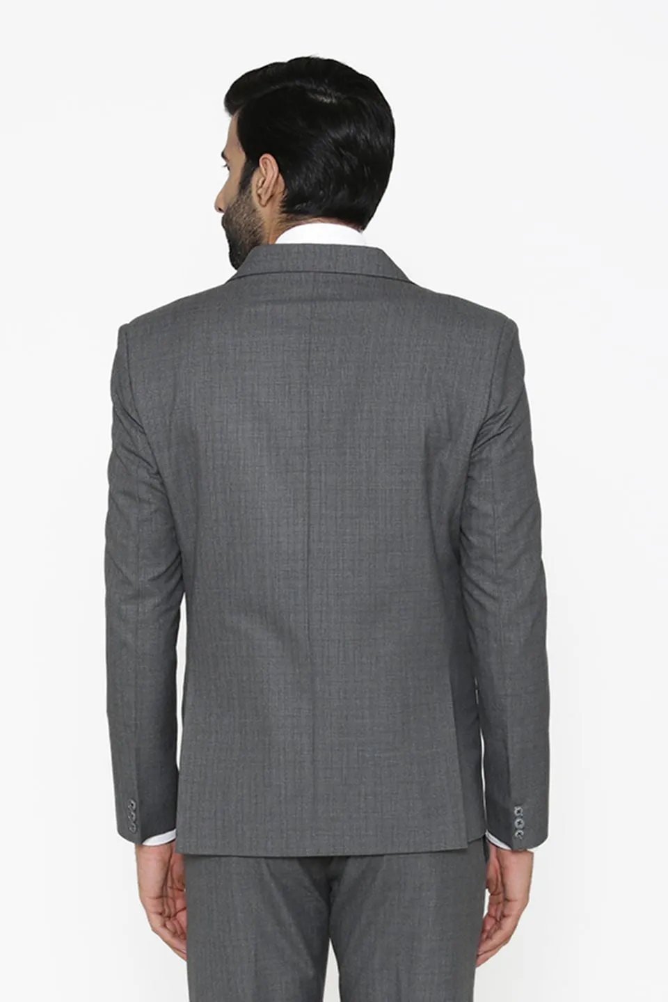 Poly Cotton Grey Blazer