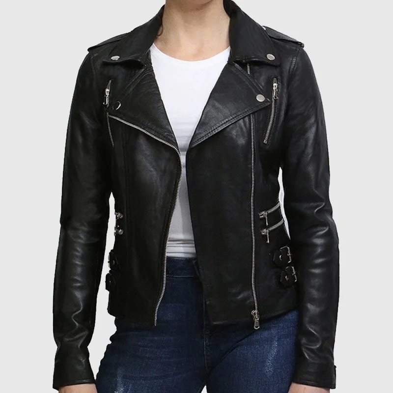 Purchase Best Leather Jacket Womens Real Soft Nappa Lamb Leather Jacket For Women