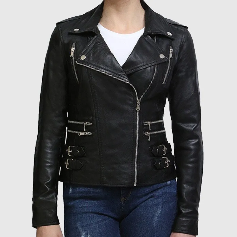 Purchase Best Leather Jacket Womens Real Soft Nappa Lamb Leather Jacket For Women