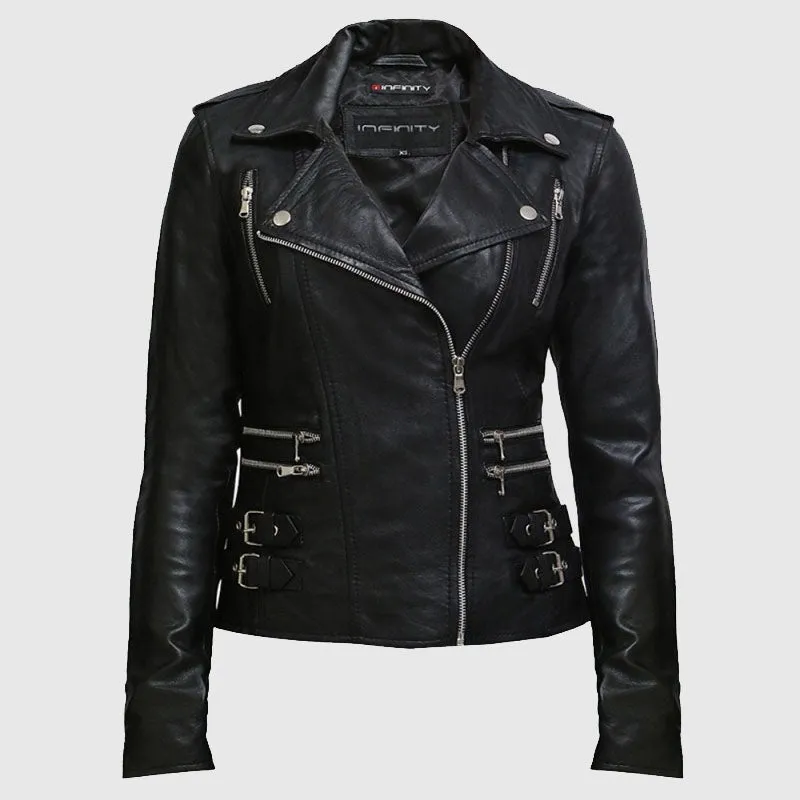 Purchase Best Leather Jacket Womens Real Soft Nappa Lamb Leather Jacket For Women