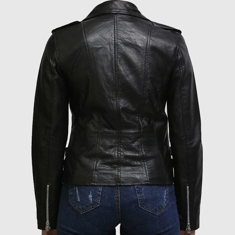 Purchase Best Leather Jacket Womens Real Soft Nappa Lamb Leather Jacket For Women