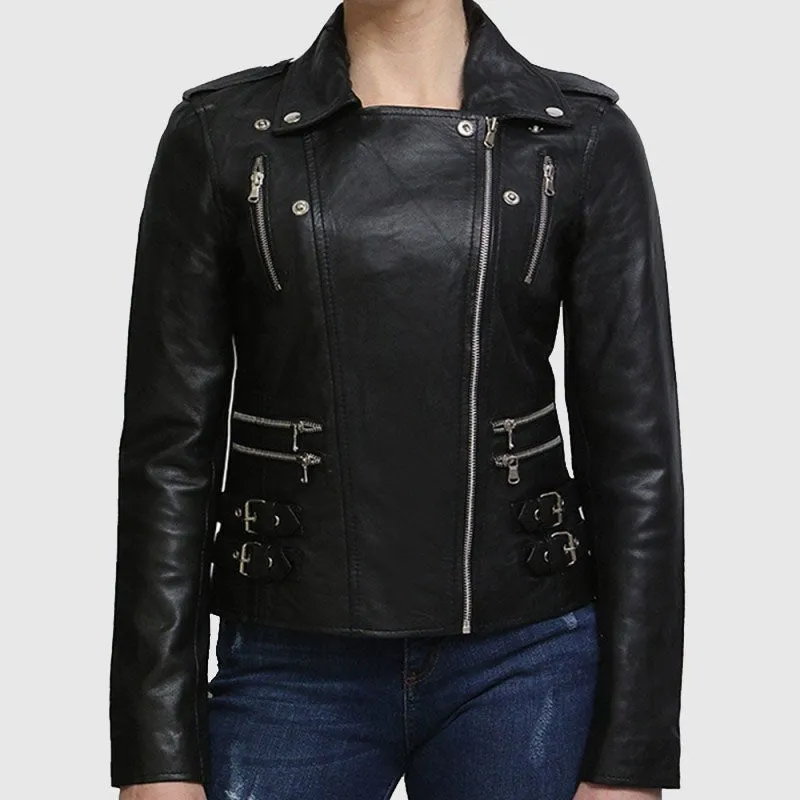 Purchase Best Leather Jacket Womens Real Soft Nappa Lamb Leather Jacket For Women