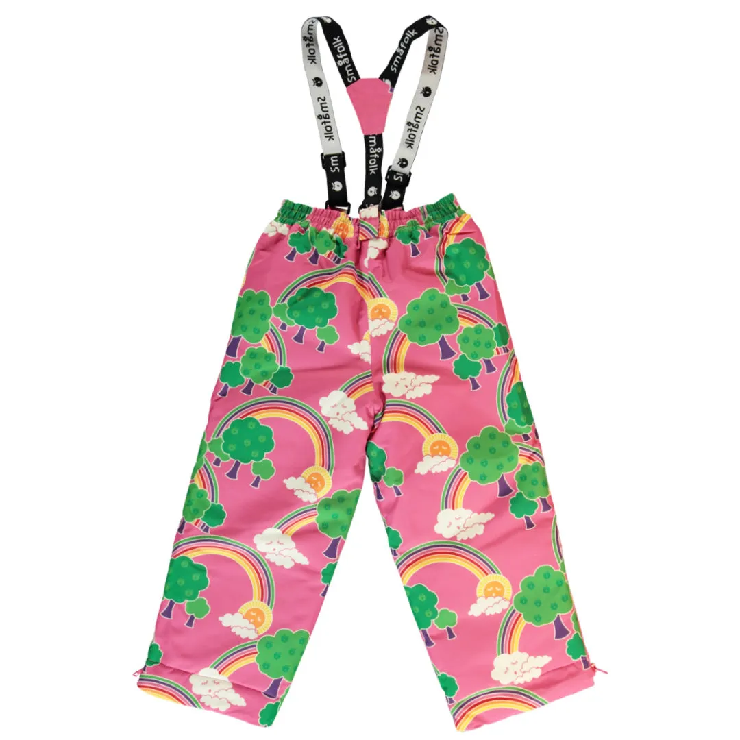 Rainbow Landscape Snow Pants in Pink - 1 Left Size 11-12 years