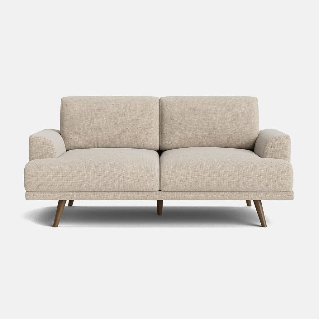 Rosewood Soft Woven Texture 2 Seater Sofa - Quicksand