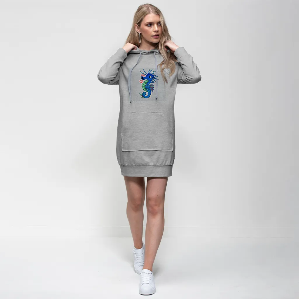 Seahorse Premium Adult Hoodie Dress